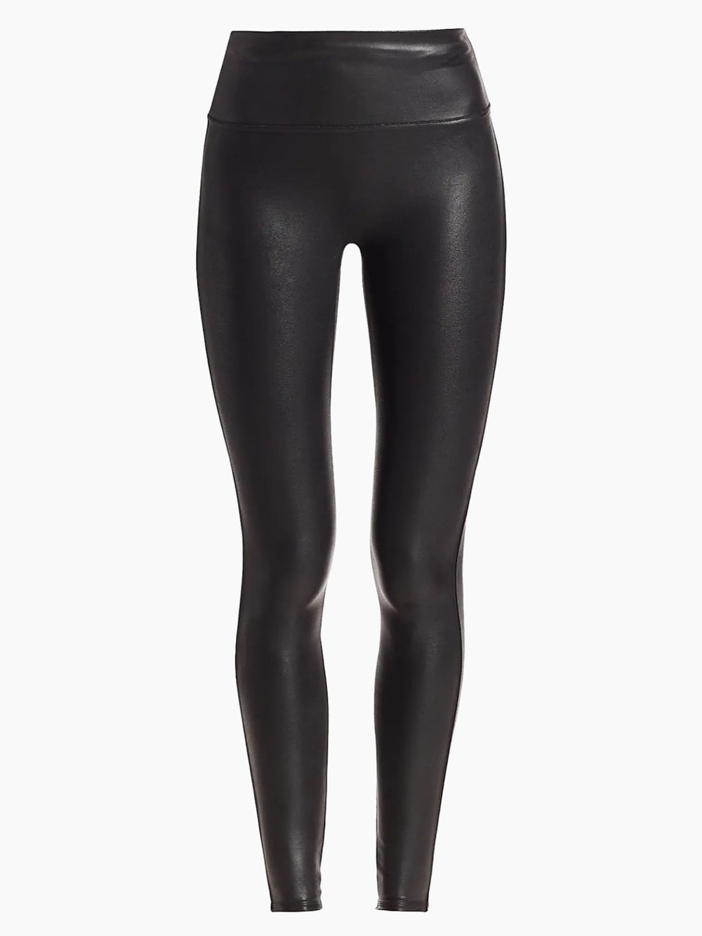 SPANX Faux Leather High-Rise Leggings - Black